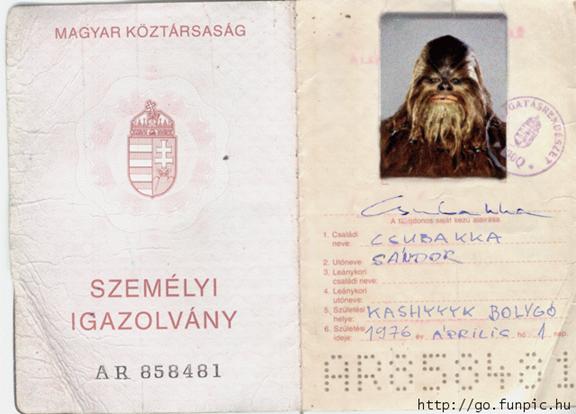 Čubakina lična karta (Mađarska) Čubakina lična karta