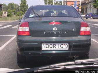 Mađarske tablice Mađarske tablice
