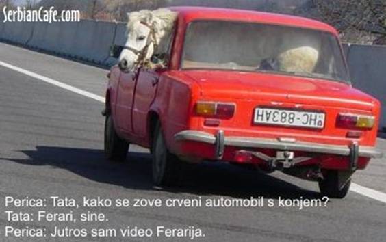 Crveni automobil sa konjem (slovačke tablice) Crveni automobil sa konjem (slovačke tablice)