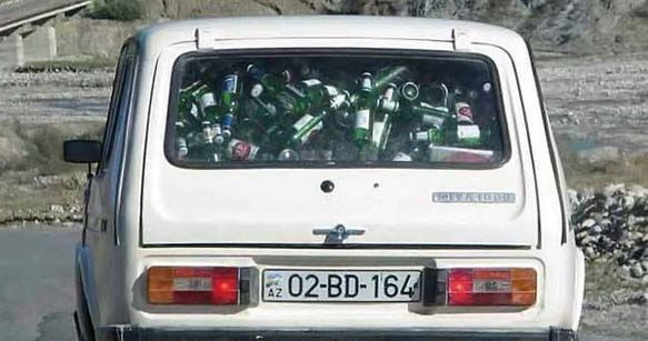 Azerbejdžanski pivopija Pivske flaše