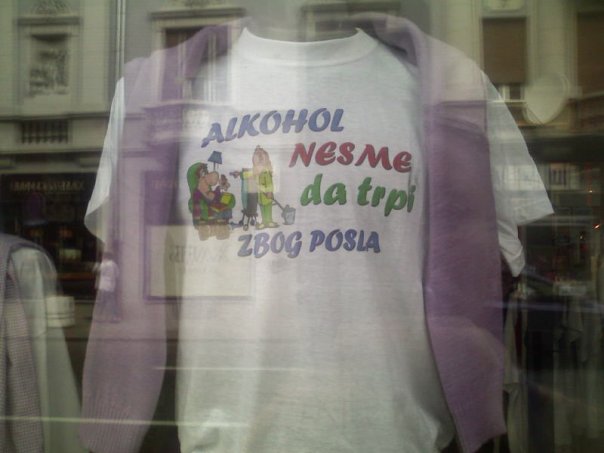 Alkohol ne sme da trpi zbog posla