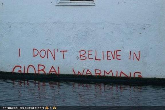 "Ne verujem u globalno zagrevanje" Grafit i poplava