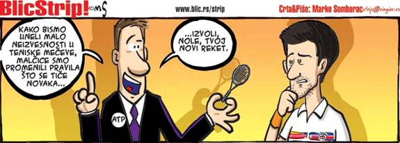Blic strip; Autor: Marko Somborac