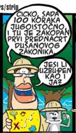 Blic strip; autor: Marko Somborac