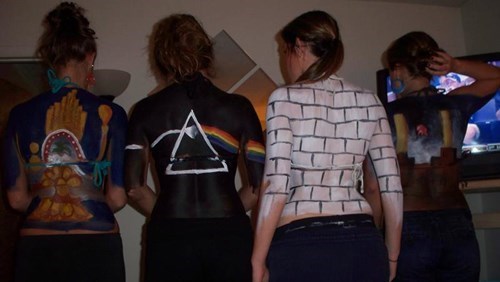 Bodipejnt sa albumima "Pink Flojda" Samhain Pink floyd bodypaint