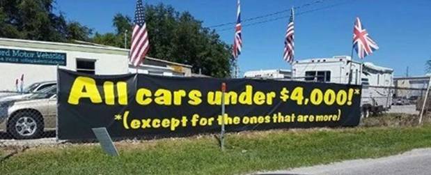 Sva vozila su ispod 4000$ (osim onih koja su skuplja) Cena kola