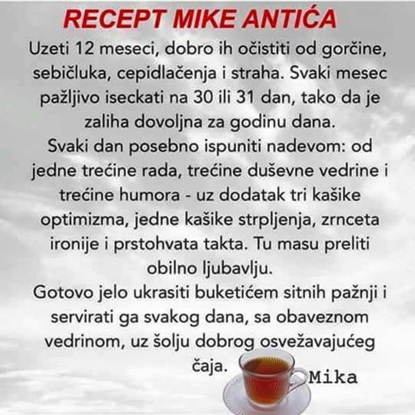 Recept Mike Antia