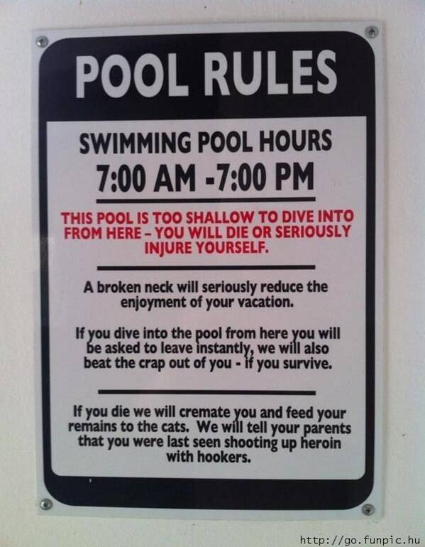 Pool rules
