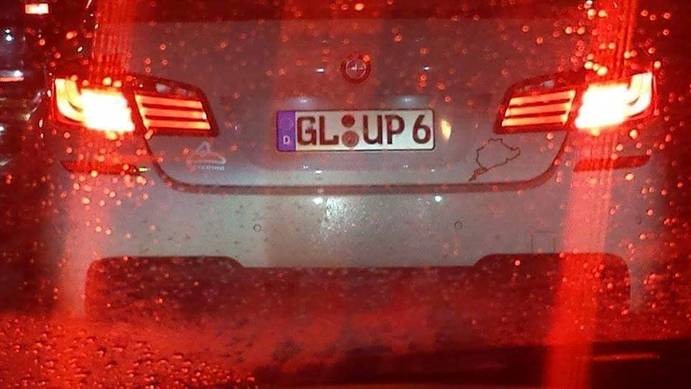 Tablica je iz okoline Kelna Nemačka registarska