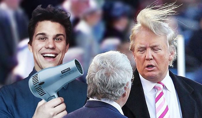 Umetnik se "fotošopirao" u slike poznatih Umetnik sa Trampom