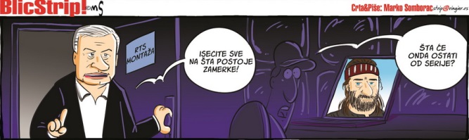 Blic strip; autor: Marko Somborac
