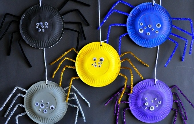 Paukovi od kartonskih tanjira Paukovi od kartonskih tanjira