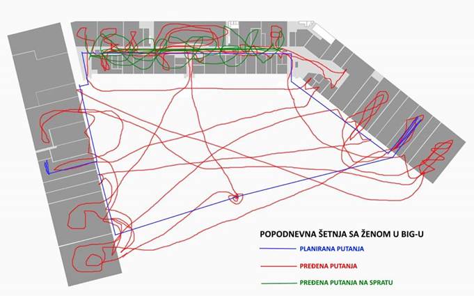 "Big" je tržni centar u Novom Sadu Šetnja sa ženom