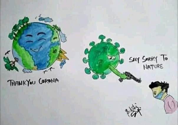 Prevod: Hvala ti, Korona. / Izvini se prirodi! Oporavak prirode