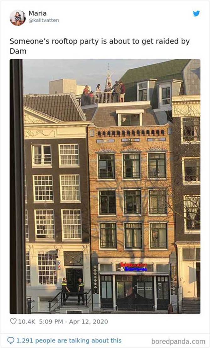 Nečiju žurku na krovu će uskoro posetiti policija. Žurka na krovu