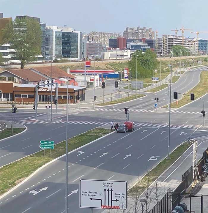Saobraćajka na Novom Beogradu